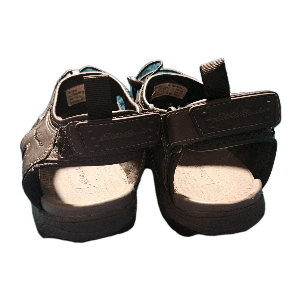 Eddie Bauer Men's‎ Hiking Sandals Meridian Man Made Closed Toe Gray Size 11M